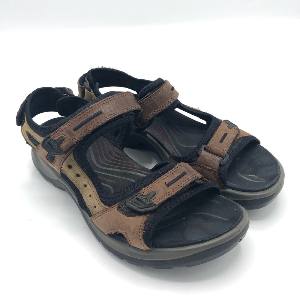 ECCO Yucatan Women's Sandal Leather Hiking Outdoor Active Adjustable Straps 37 6
